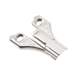 Face frame latch mounting plate TCH-11206 10.F02 with nickel-plated finish and T-X hinge compatibility for traditional cabinetry