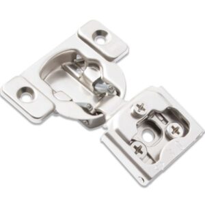 3/4 inch overlay self-close compact hinge with screw-on installation and 6-way cam adjustment for face frame cabinets – TCH-11209 0.75.45.S