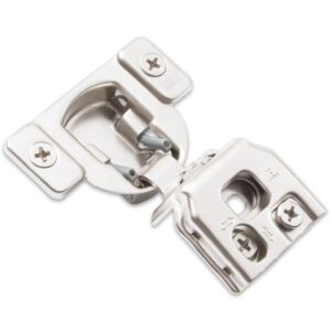 1-1/4 inch overlay compact self-close hinge with 6-way cam adjustment and press-in dowels for face frame cabinetry – TCH-11209 1.25.45.D