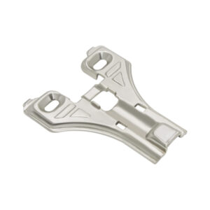 Face frame latch mounting plate TCH-11306 10.F02 with nickel-plated finish and T-X hinge system compatibility for traditional cabinetry