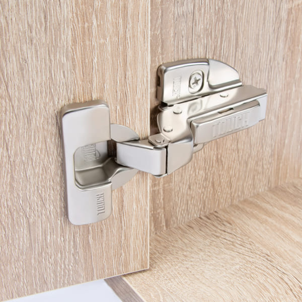 Full-Cranked  Latch Soft-Close 3D Hinge Press-in Dowels TCH-11307 i.45.D - Image 4