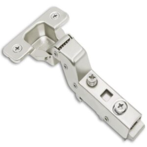 Inset latch soft-close 3D cabinet hinge TCH-11307 i.45.D with press-in dowels and cam adjustment for flush mount cabinetry