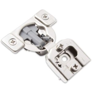 3/4 inch overlay compact soft-close cabinet hinge TCH-11309 0.75.45.D with press-in dowels and 6-way cam adjustment for face frame cabinets
