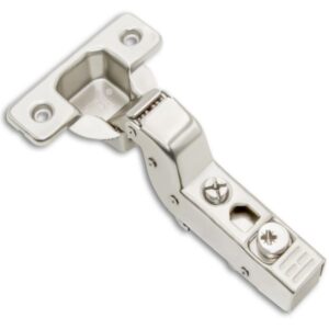 Inset soft push-to-open 3D cabinet hinge TCH-11502 i.45.S with clip-on mount and cam adjustment for handleless inset doors