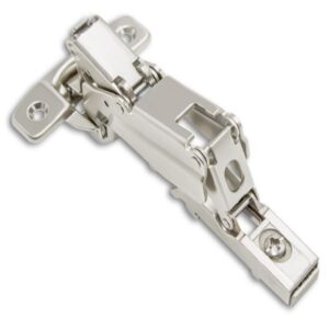 Full overlay 165 degree clip-on self-close corner hinge TCH-14102 165.F.45.S for lazy Susan wide-angle cabinet doors.