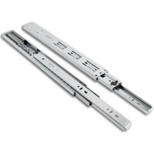 45mm soft-close ball bearing drawer slides TCH-22201 ZP with 100 lb capacity, smooth side mount operation, and durable steel construction.