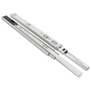 Side-mount drawer slides with soft-close and full-extension feature