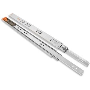 45mm Soft-Close Ball Bearing Side Mount Drawer Slides TCH-22204 ZP with 100 lb load capacity for cabinets, kitchen drawers, and office furniture