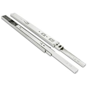 45mm drawer slide with push-open and soft-close mechanism