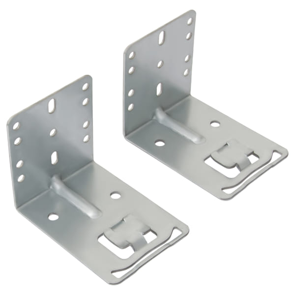 Undermount slide metal rear-mount sockets TCH-23000 R.S.01 for face frame cabinets, nickel-plated steel hardware