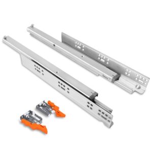 16mm Soft-Close Undermount Drawer Slides TCH-23103 16.3D for frameless and face frame cabinets with 75 lb capacity