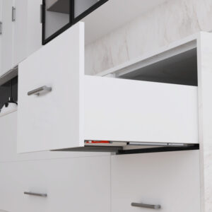 TCH-23103 long arm undermount slide fitted to a drawer