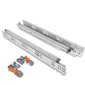 16mm Push-Open Standard Duty Undermount Drawer Slides TCH-23305 16.3D with concealed design and 100 lb capacity for modern cabinetry