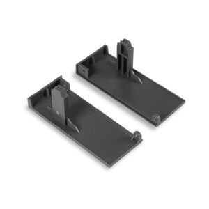 Metal bracket for attaching drawer front in slim cabinet systems