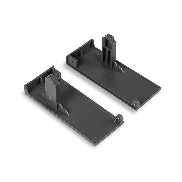 Metal bracket for attaching drawer front in slim cabinet systems