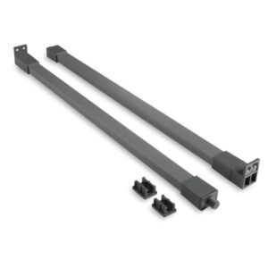 Metal square side rail designed for slim-profile drawer systems
