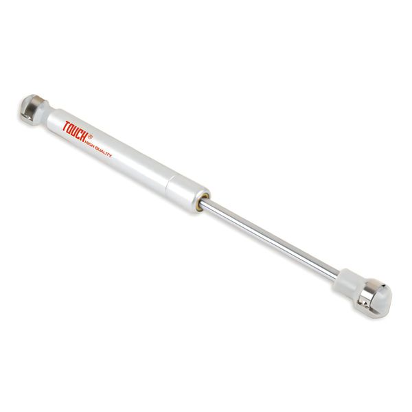 Gas spring mechanism for vertical cabinet door lifting