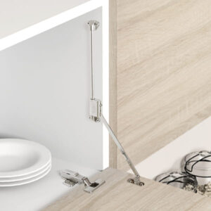 Downward lid stay support TCH-313016 with smooth downward motion, secure hold, and durable construction for lids, flap doors, and cabinetry