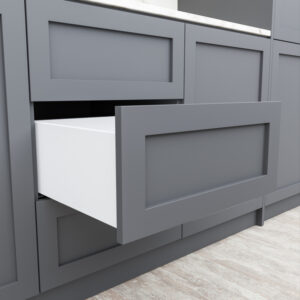 TCH-23105 undermount slide installed in a cabinet